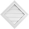 Ekena Millwork Diamond Surface Mount PVC Gable Vent: Non-Functional, w/ 2"W x 1-1/2"P Brickmould Frame, 18"W x 18"H GVPDI18X1802SN - alternate 1